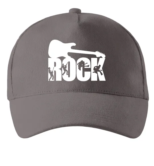 Кепка ROCK з гітарою Серый фото