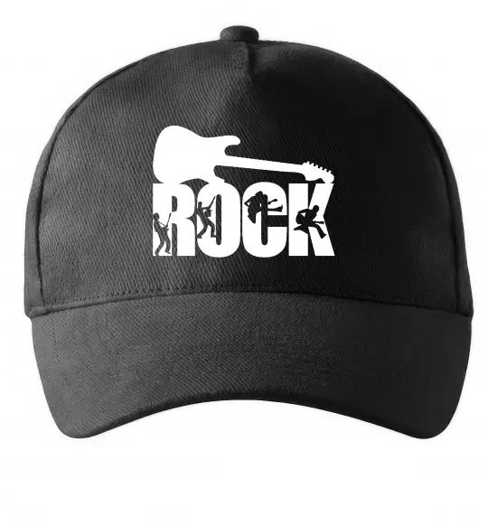 Кепка ROCK з гітарою Черный фото
