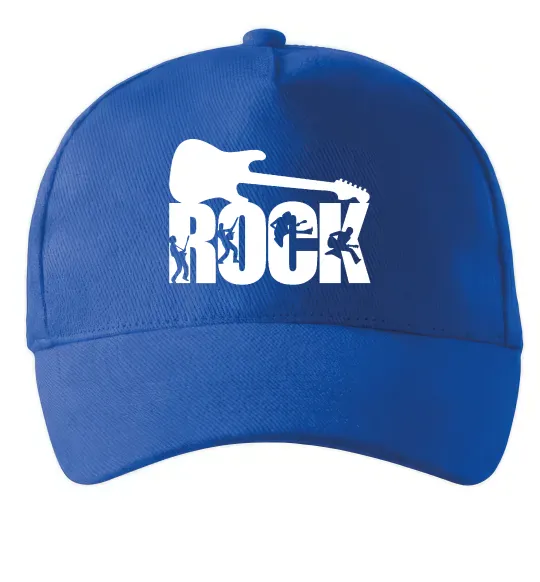 Кепка ROCK з гітарою Ярко-синий фото
