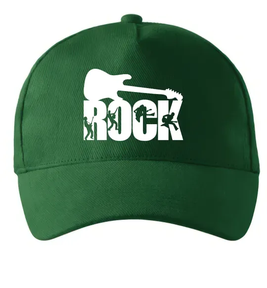 Кепка ROCK з гітарою Темно-зеленый фото