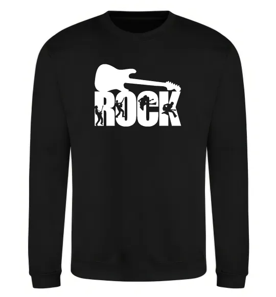 Свитшот ROCK з гітарою Черный фото