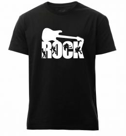 Мужская премиум футболка ROCK з гітарою