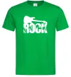 Мужская футболка ROCK з гітарою Зеленый фото