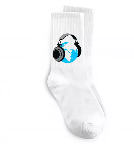 Носки MUSIC EARTH Белый фото