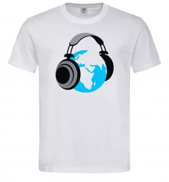 Чоловіча футболка MUSIC EARTH Білий фото