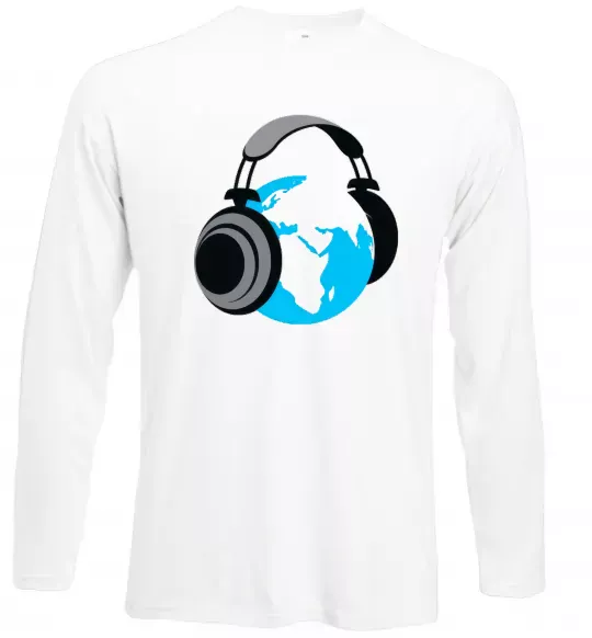 Лонгслив MUSIC EARTH Белый фото