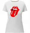 Жіноча преміум футболка ROLLING STONES Білий фото