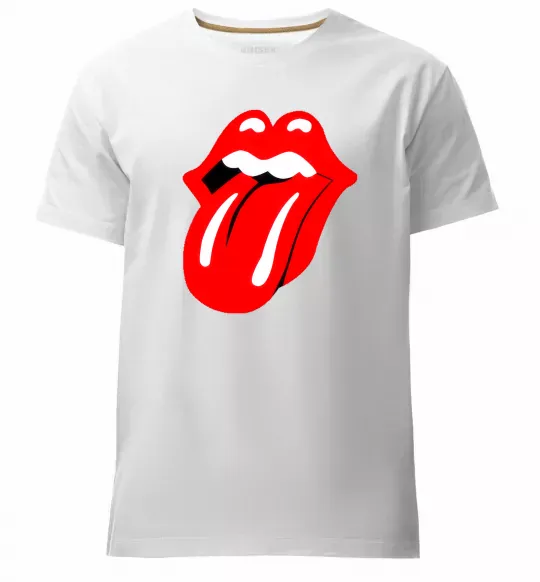 Мужская премиум футболка ROLLING STONES Белый фото