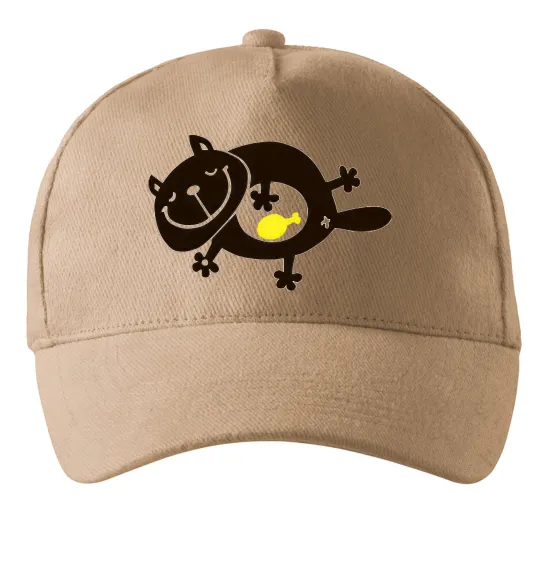 Кепка HAPPY FAT CAT Песочный фото