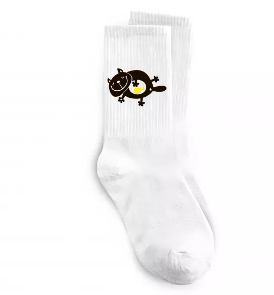 Носки HAPPY FAT CAT Белый фото