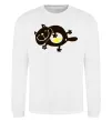 Світшот HAPPY FAT CAT Білий фото