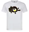 Чоловіча футболка HAPPY FAT CAT Білий Чоловіча футболка HAPPY FAT CAT Білий фото