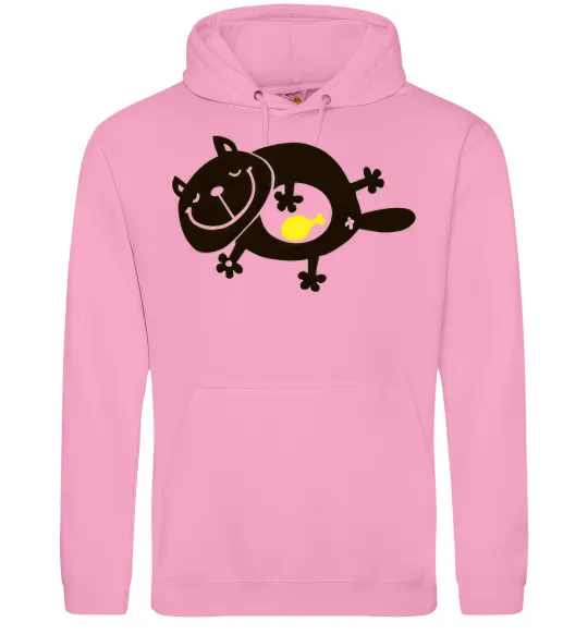 Мужская толстовка (худи) HAPPY FAT CAT Розовый фото