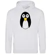 Мужская толстовка (худи) POP-EYED PENGUIN Серый меланж фото