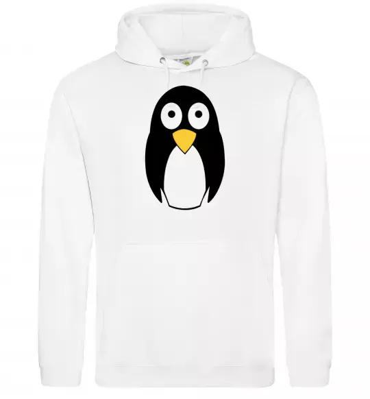 Женская толстовка (худи) POP-EYED PENGUIN Белый фото