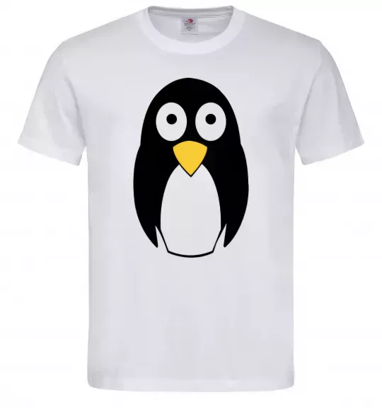 Мужская футболка POP-EYED PENGUIN Белый фото