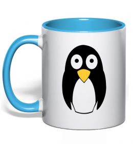 Чашка с цветной ручкой POP-EYED PENGUIN