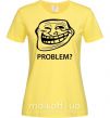 Жіноча футболка PROBLEM? Лимонний фото