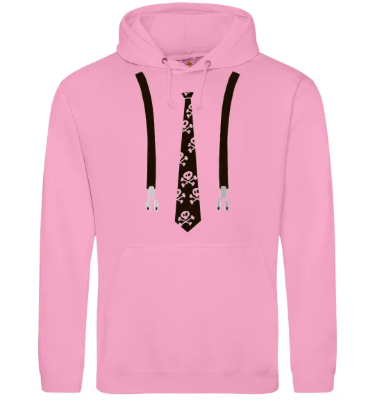 Чоловіча толстовка (худі) Краватка з підтяжками Рожевий фото