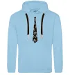 Чоловіча толстовка (худі) Краватка з підтяжками Блакитний фото