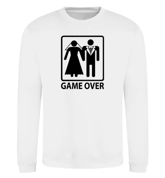 Світшот GAME OVER BLACK Білий фото