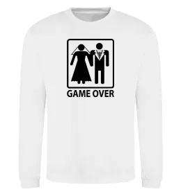 Світшот GAME OVER BLACK Білий фото