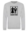 Світшот GAME OVER BLACK Сірий меланж фото