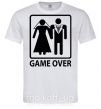 Чоловіча футболка GAME OVER BLACK Білий фото