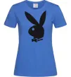 Женская футболка PLAYBOY BUNNY Ярко-синий фото