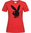 Женская футболка PLAYBOY BUNNY Красный фото