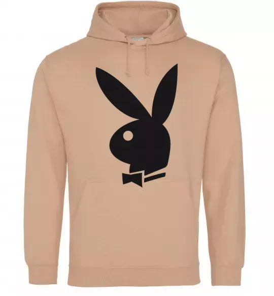 Женская толстовка (худи) PLAYBOY BUNNY Песочный фото