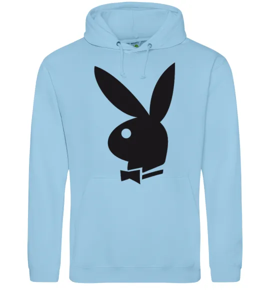 Женская толстовка (худи) PLAYBOY BUNNY Голубой фото