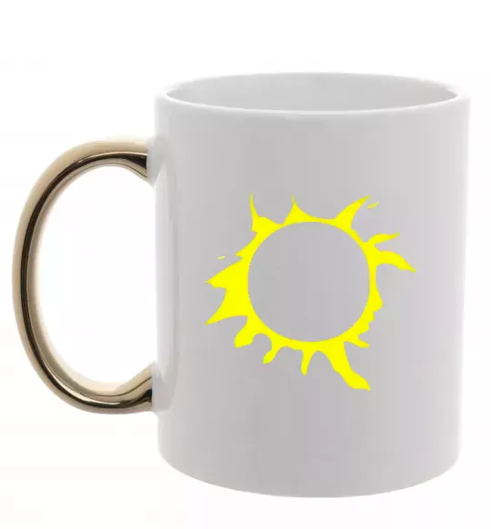 Чашка с цветной ручкой КИНО Золото фото