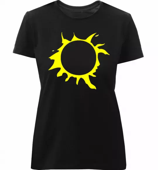 Жіноча преміум футболка КИНО Чорний фото