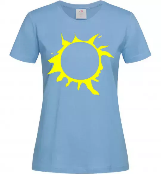 Жіноча футболка КИНО Блакитний фото