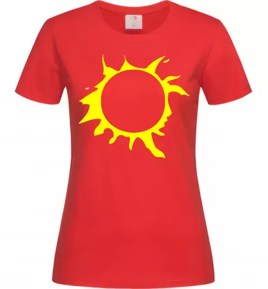 Жіноча футболка КИНО Червоний фото