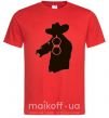 Чоловіча футболка ОХОТНИК с ружьем Червоний фото