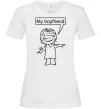 Жіноча футболка MY BOYFRIEND Білий фото