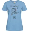 Жіноча футболка MY BOYFRIEND Блакитний фото