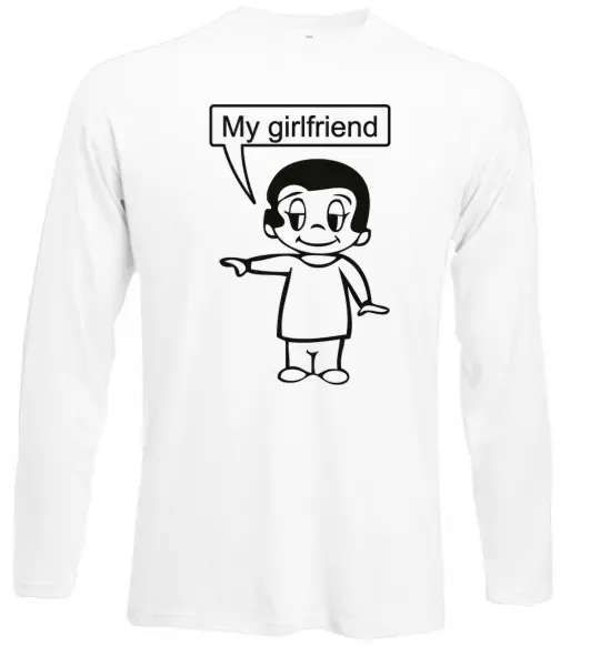 Лонгслів MY GIRLFRIEND Білий фото