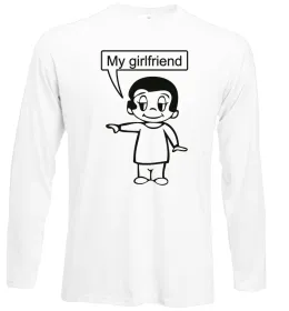 Лонгслив MY GIRLFRIEND Белый фото