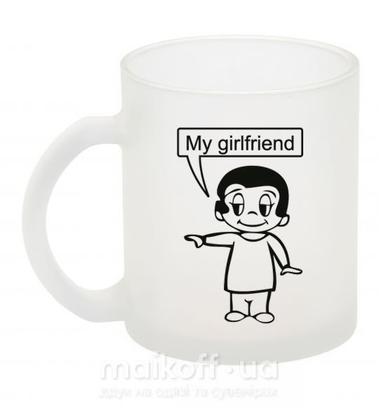 Чашка стеклянная MY GIRLFRIEND Фроузен фото