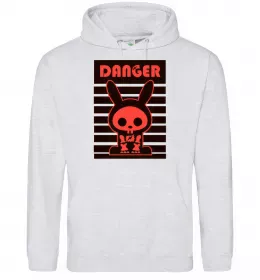 Мужская толстовка (худи) DANGER RABBIT Серый меланж фото