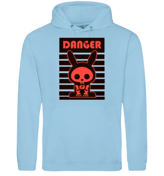 Жіноча толстовка (худі) DANGER RABBIT Блакитний фото