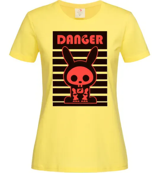 Жіноча футболка DANGER RABBIT Лимонний фото