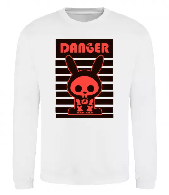 Світшот DANGER RABBIT Білий фото