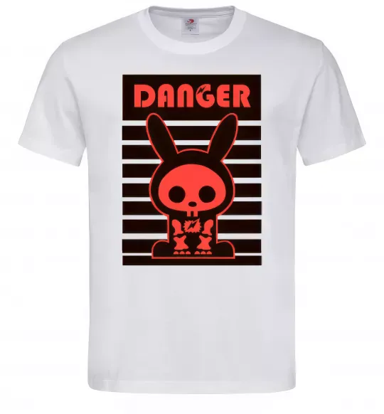 Чоловіча футболка DANGER RABBIT Білий фото