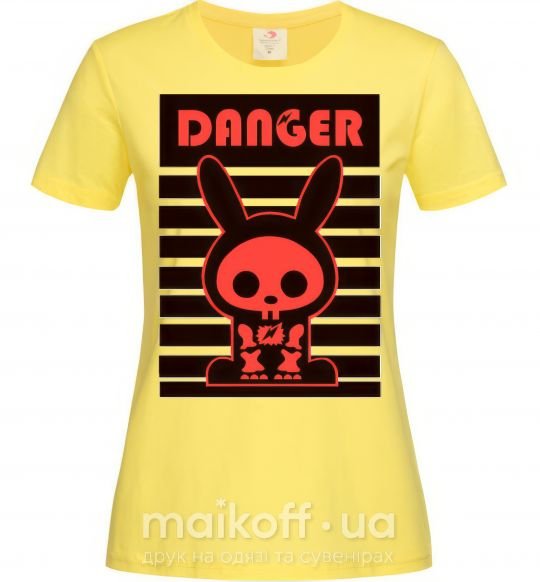 Женская футболка DANGER RABBIT Лимонный фото