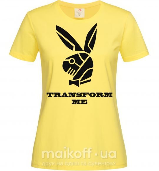Женская футболка TRANSFORM ME Лимонный фото