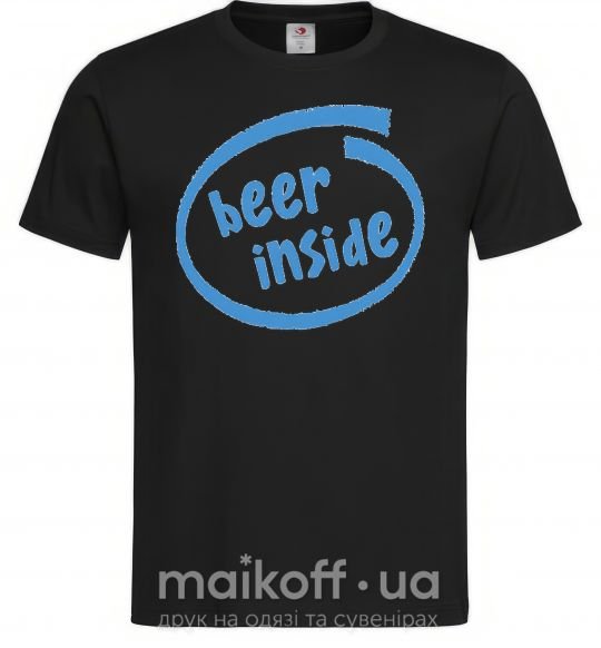 Мужская футболка BEER INSIDE Черный фото
